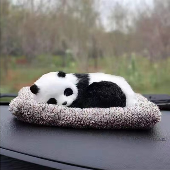 Sleeping Panda Car Ornament, Carbon Bamboo Charcoal Bag Air Filter Air F… - Picture 6 of 6